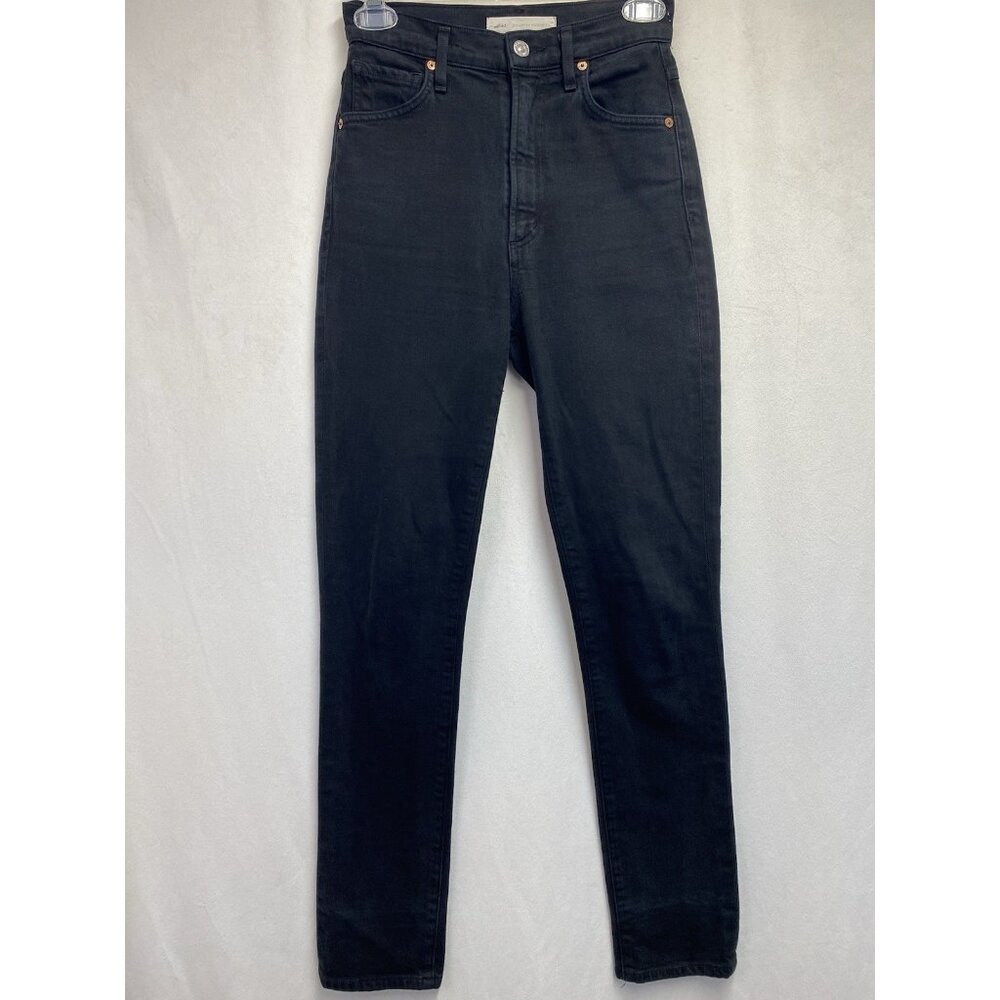 Wilfred/ Citizens of Humanity Nola Super High Rise Slim Jeans Woman Sz 24 Black